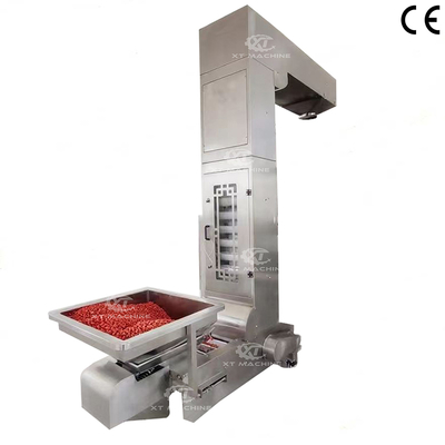 Καλή τιμή. Ανοξείδωτο ατσάλι τροφίμων 304 1000kg/h Ανυψωτικός Μεταφορέας Τύπου Z Κάθετη Γραμμή Μεταφοράς Συσκευασίας για Φρούτα/Λαχανικά/Δημητριακά/Ξηρούς Καρπούς σε απευθείας σύνδεση