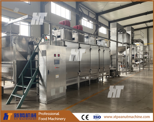 ISO Automatic Nuts Roaster Machine 300kg/H Peanut Continuous Roaster