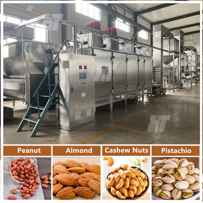 Συνεχής Roaster καρυδιών ικανότητας 300kg/h-2000kg/h χρόνος 5-15min ψητού