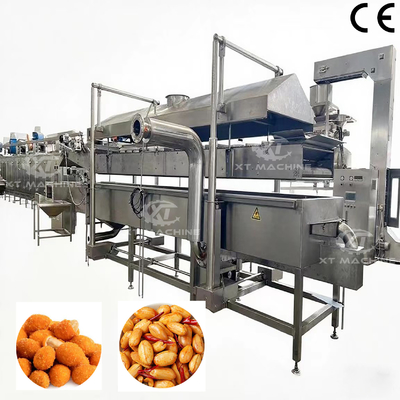 Καλή τιμή. SUS304 500·800 kg/h Αυτοματοποιημένη μηχανή συνεχούς τηγανίτησης για σνακ γαλλικές πατάτες καρύδια κρέας φιστίκια βιομηχανική ποιότητα σε απευθείας σύνδεση