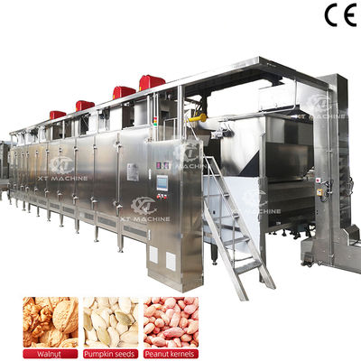 220V/380V Μηχανή ψησίματος καρύδας Ιαπωνικά φιστίκια Εμπορική ψηστή καρύδας με 500kg/h-2000kg/h για επεξεργασία τροφίμων