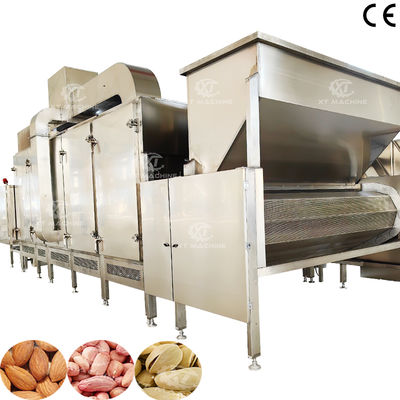 300kg/h-500kg/h Πολυλειτουργική Συνεχής Μηχανή Ψησίματος Ξηρών Καρπών Κάσιους με Έλεγχο PLC για Ψήσιμο