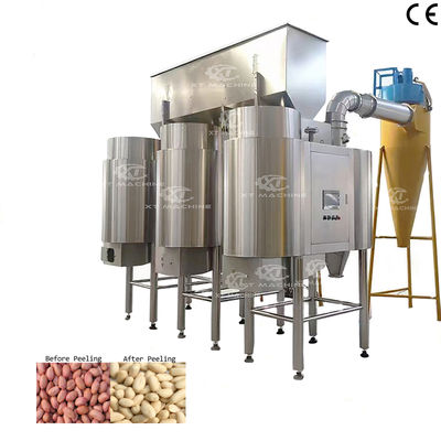 Πλήρως αυτόματη υψηλή ταχύτητα blanching Air Peanut Blanching Machine χωρίς σκόνη και ομαλή επιφάνεια