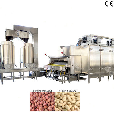 500~1000kg/h Μηχανοστάσιο απολέπισης φυστικοπαρασκευασμάτων από ανοξείδωτο χάλυβα