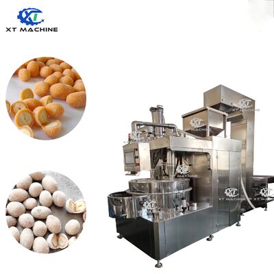 Καλή τιμή. PLC Controlled Coating Machine for Dough Peanuts/Flavored Coffee Beans/Nuts High-Speed Spinning Automatic Batch Coating Machine σε απευθείας σύνδεση