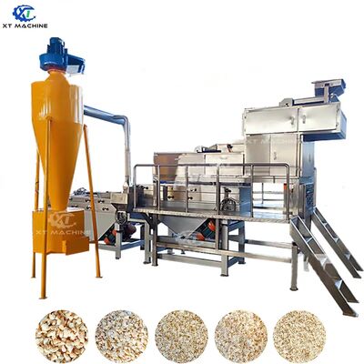 Βιομηχανική μηχανή θραύσης φιστικιών 500kg/ώρα χωρητικότητας, 7.5kw ισχύος, 2 σταδίων για επεξεργασία ξηρών καρπών