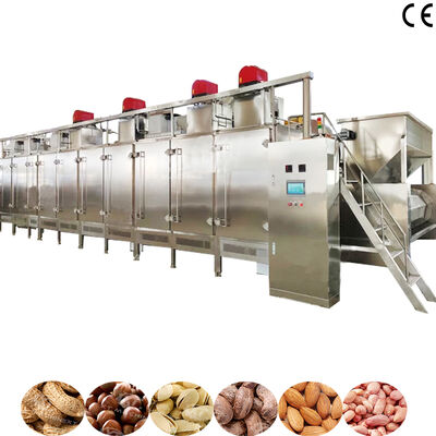 1000 kg/ώρα SS304 Βιομηχανικός φούρνος ζύμωσης τροφίμων με θέρμανση με αέριο και ηλεκτρική θέρμανση για μηχανή συνεχούς ψησίματος καρυδιών