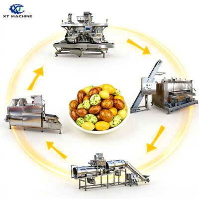 Χωρητικότητα 500-1000kg/h SUS304 Μηχάνημα επικάλυψης φυστικιών ποιότητας τροφίμων με έλεγχο PLC για επεξεργασία ξηρών καρπών
