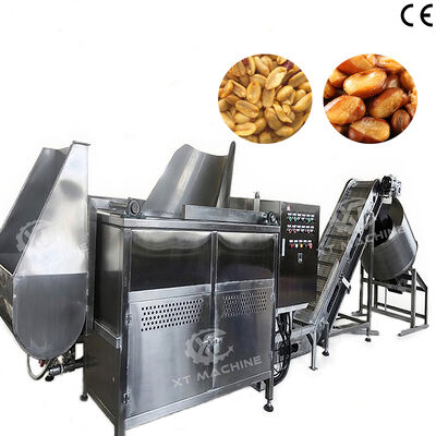 Καλή τιμή. 100kg/h αυτόματη εκφόρτωση SUS304 ιαπωνική μηχανή τηγανίτησης μετρήσεων φιστικιών σε απευθείας σύνδεση