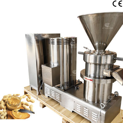 Καλή τιμή. 100kg/h-200kg/h SS304 Μηχανή λείανσης πάστας φιστικιού ανακαρδίου με κολλοειδή φυστικοβούτυρο για αποτελεσματική επεξεργασία βουτύρου ξηρών καρπών σε απευθείας σύνδεση