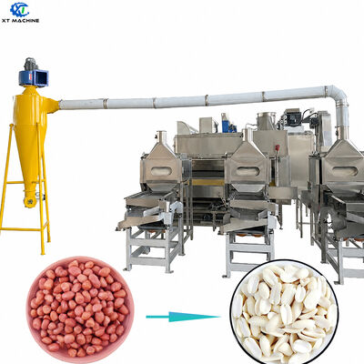 Καλή τιμή. Υψηλής ποιότητας 1000kg/h-2000kg/h SUS304 Μηχανή κοπής και λευκανισμού φιστικιών για εξοπλισμό επεξεργασίας φιστικιών σε απευθείας σύνδεση