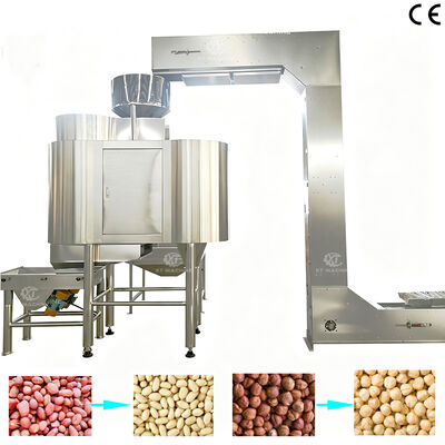 Καλή τιμή. Máquina industrial quitadora de piel roja de cacahuete y blanqueadora, peladora de funduk de acero ανοξείδωτο σε απευθείας σύνδεση