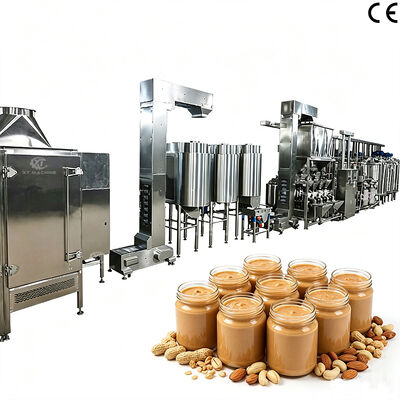 Καλή τιμή. Línea automática para mantequilla de cacahuete crujiente y mantequilla de almendra multisabor, processamiento de frutos secos σε απευθείας σύνδεση